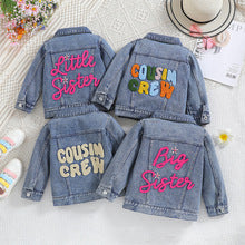 Personalized Cousin Crew Denim Jacket