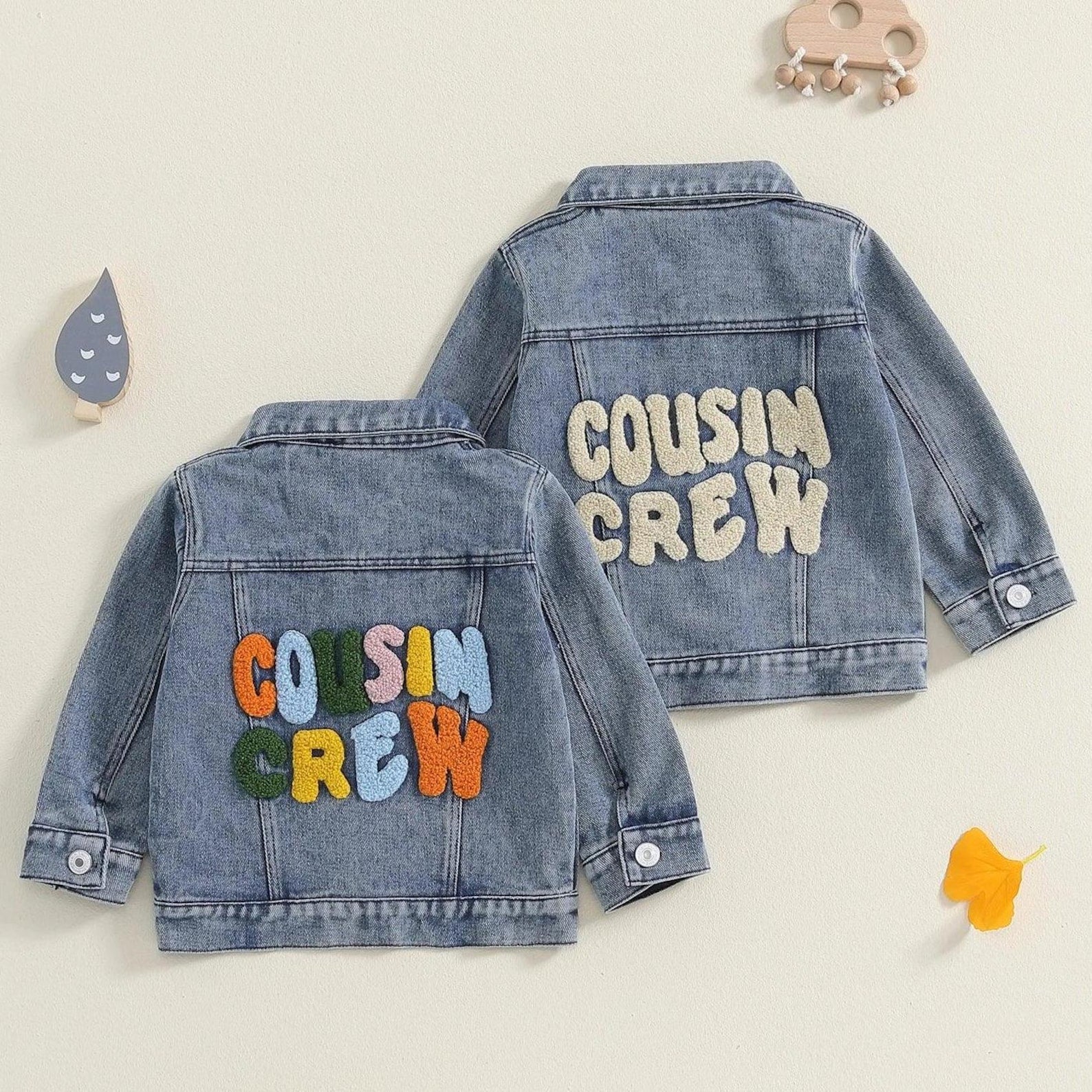 Personalized Cousin Crew Denim Jacket