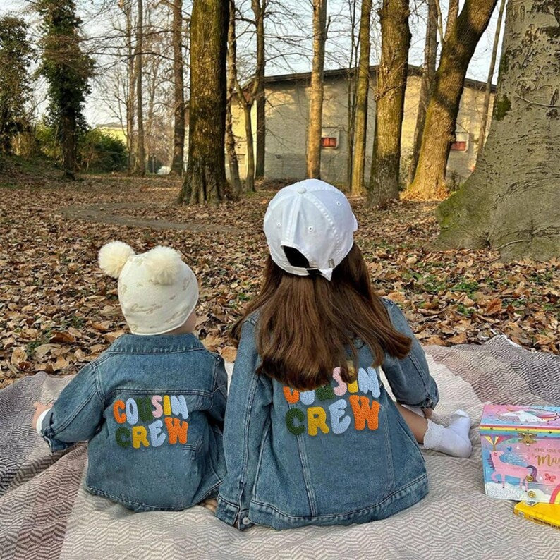 Personalized Cousin Crew Denim Jacket