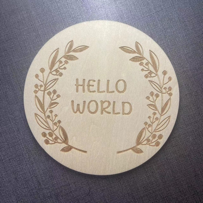 Hello World Baby Announcement Sign