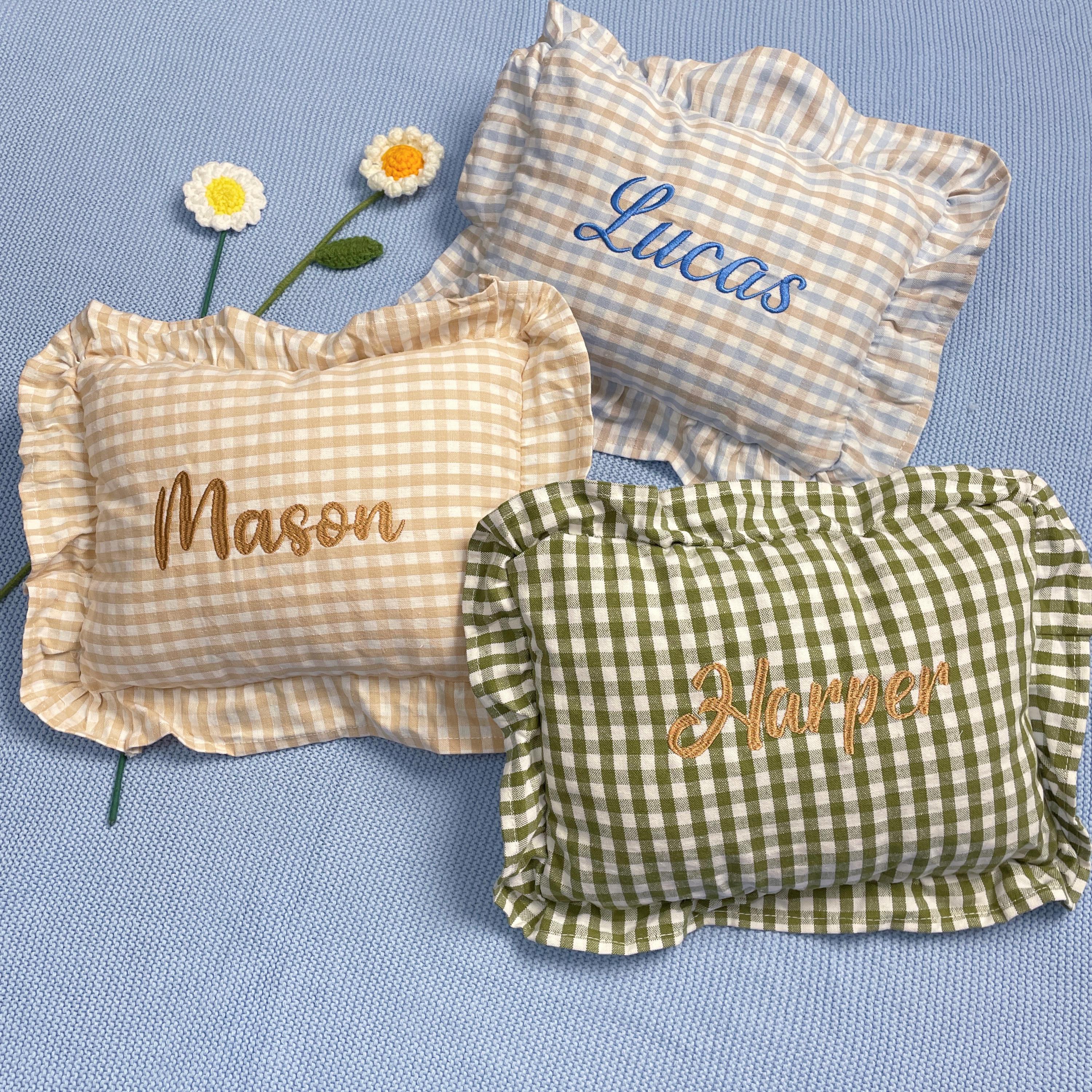 Personalized Baby Name Pillow with Ruffles