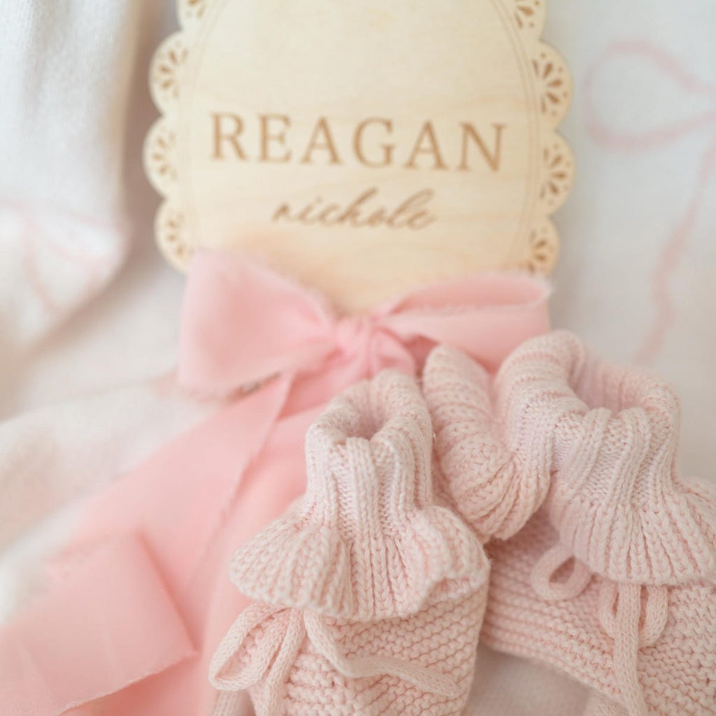 Baby Name Announcement Sign: Newborn arrival Sign for hospital, birth stat plaque, nursery decor