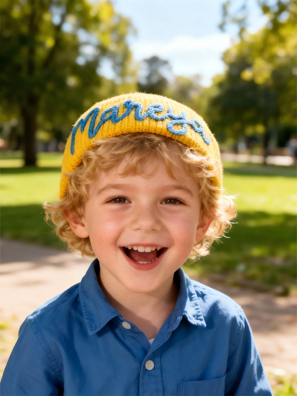Personalized Crochet Baby Beanie: Custom Name Winter Hat