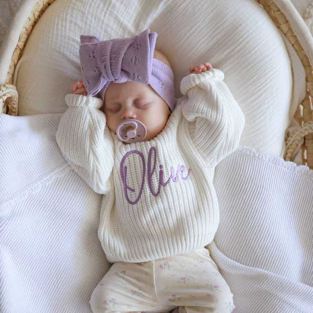 Embroidered kids name sweater