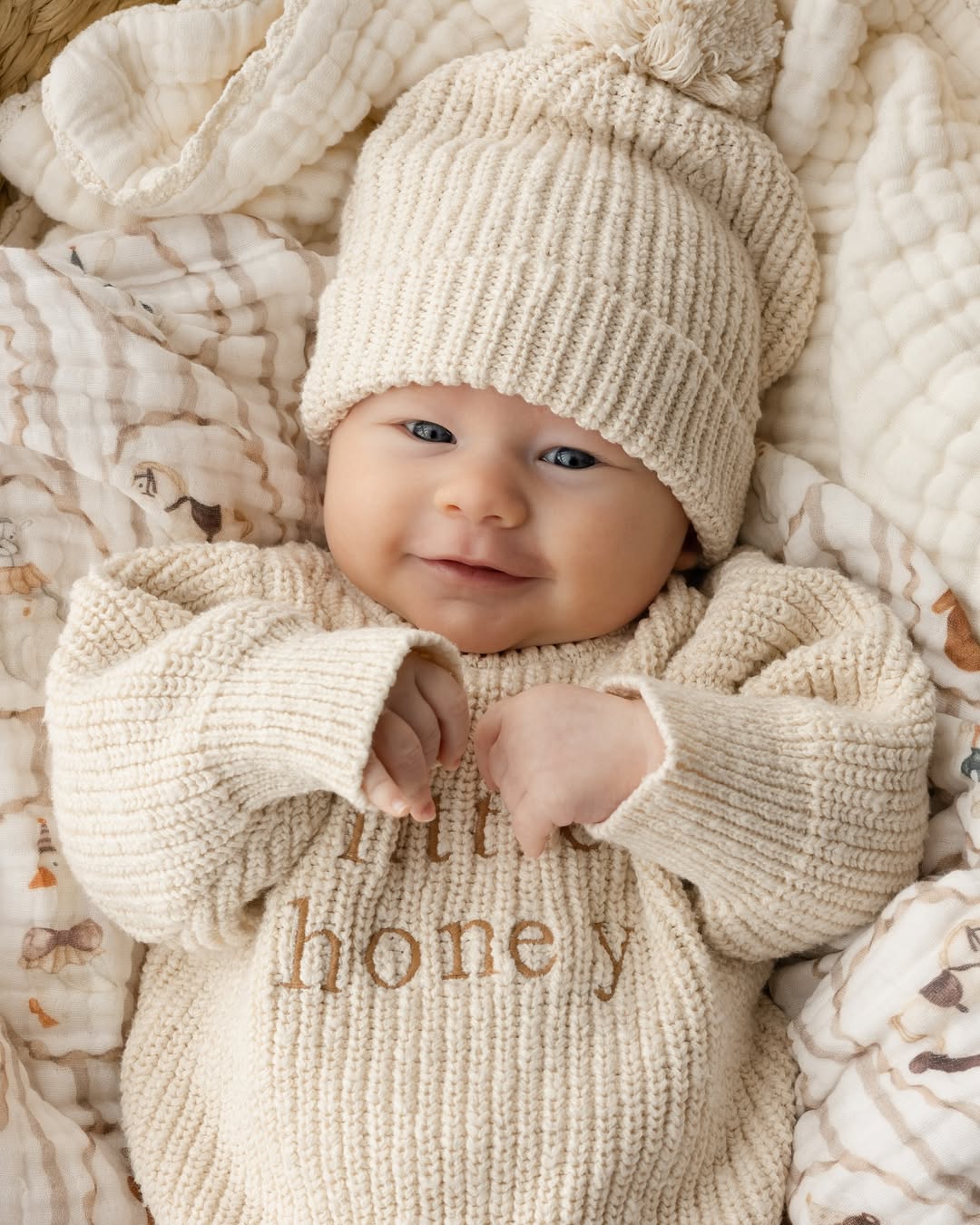 knit frill leg newborn announcement romper