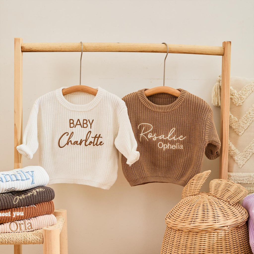 Embroidered kids name sweater