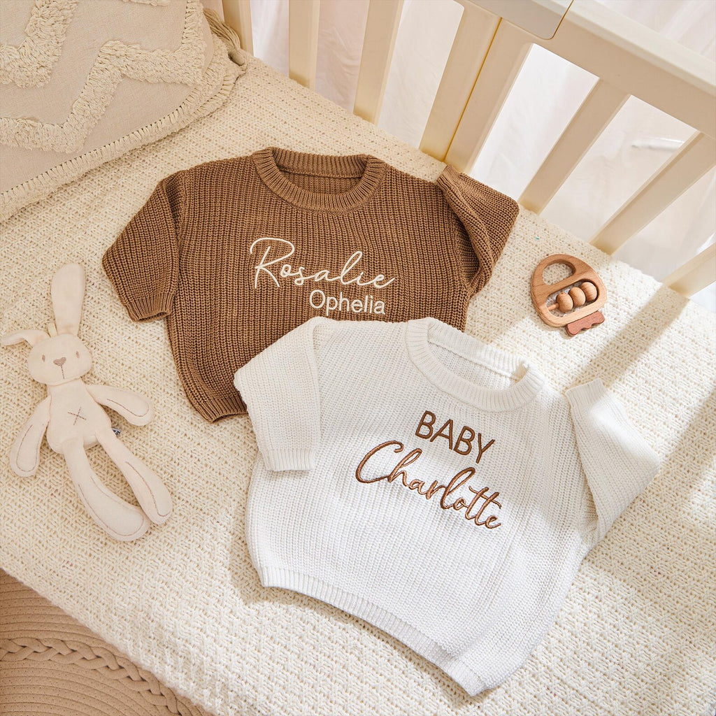 Embroidered kids name sweater