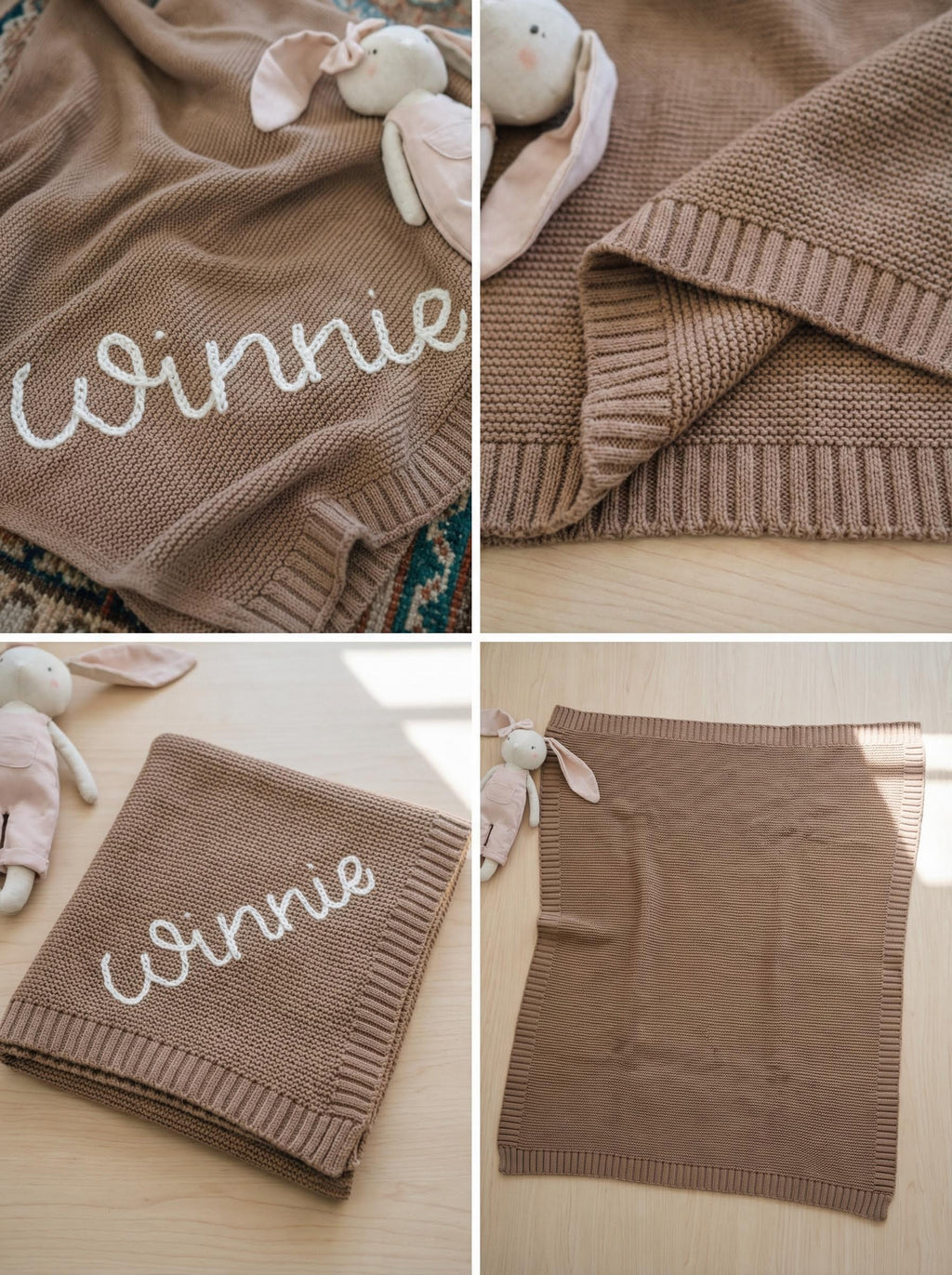 Personalised Knitted Name Blanket