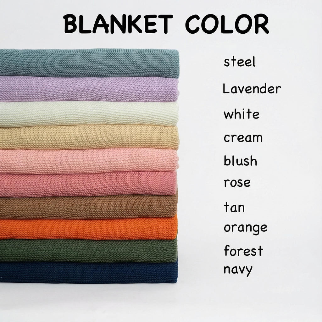 Personalised Knitted Name Blanket