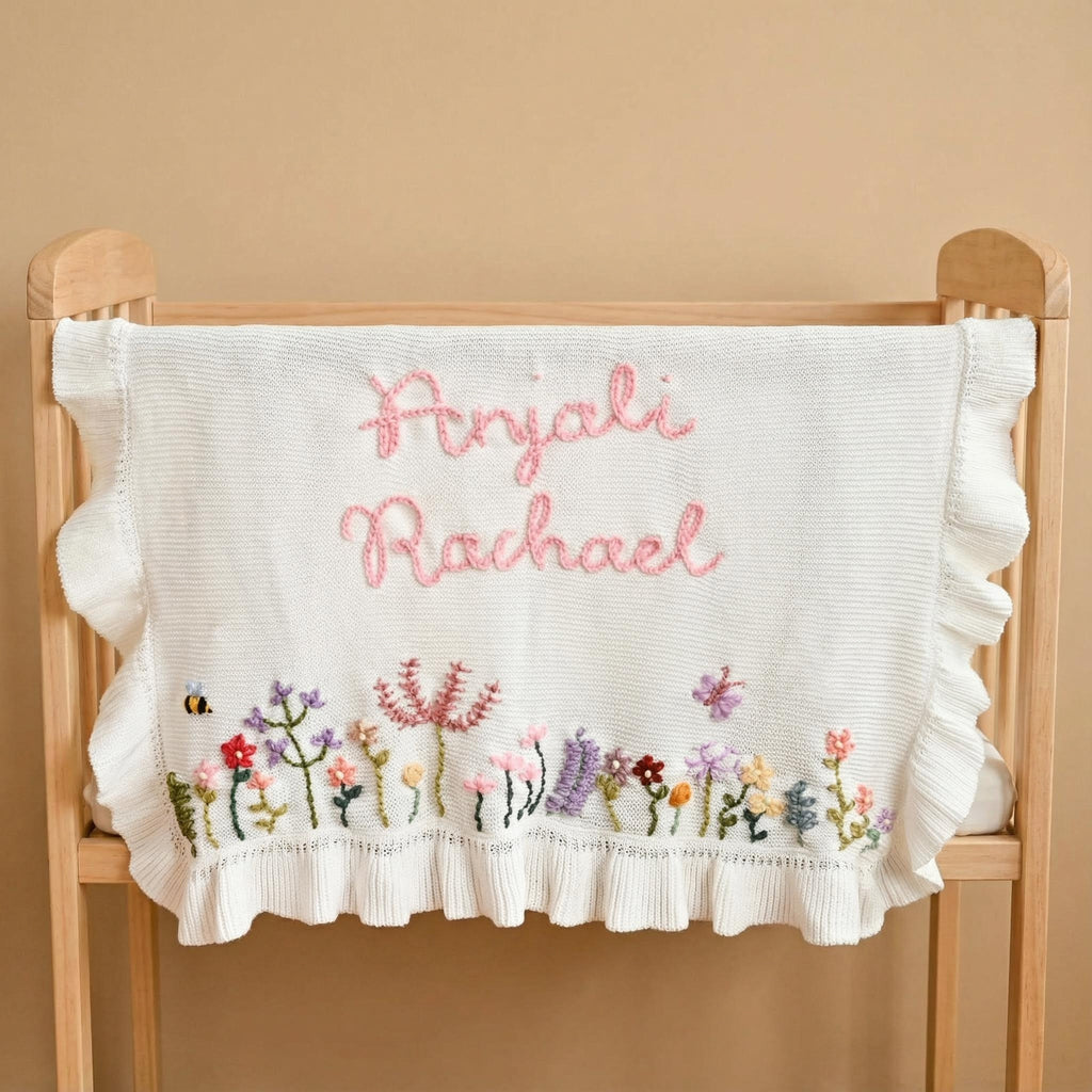 The Embroidered Bloom Blanket