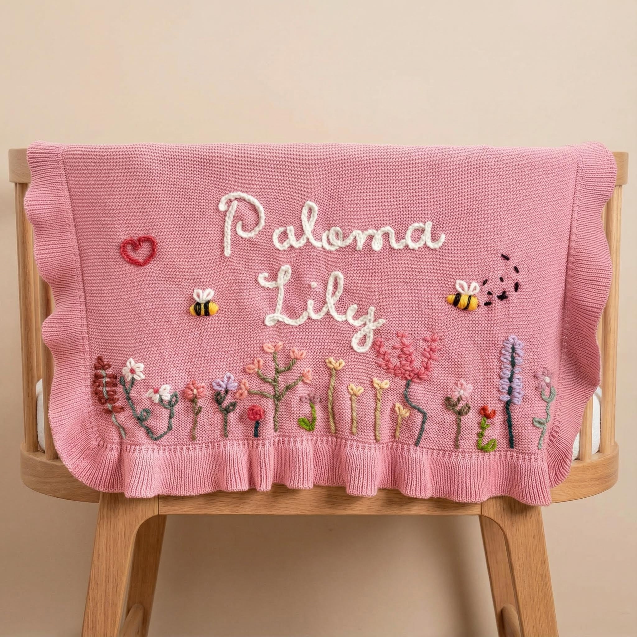 The Embroidered Bloom Blanket