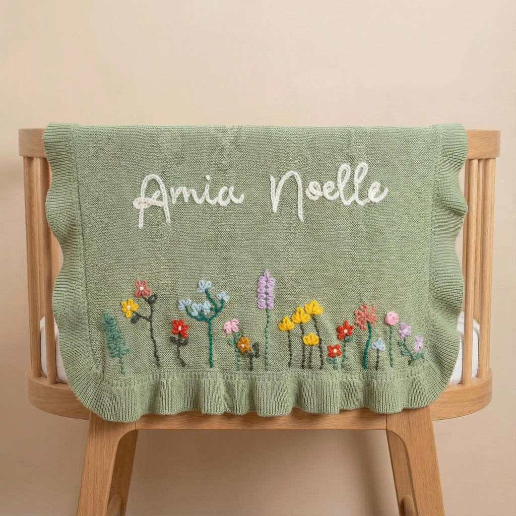 The Embroidered Bloom Blanket